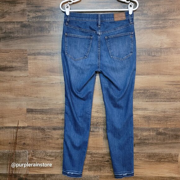 Madewell Jeans Size 29 Skinny 10" High Rise Tummy Control Rosecliff Wash  H6319 - Picture 2 of 13